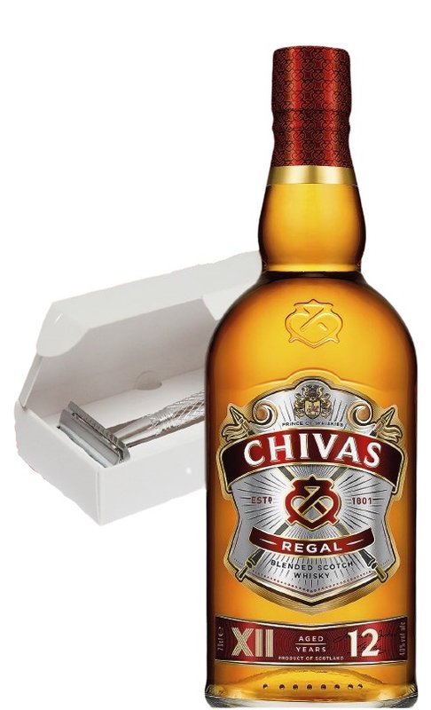 Levně Chivas Regal 12YO 1l + holící strojek zdarma